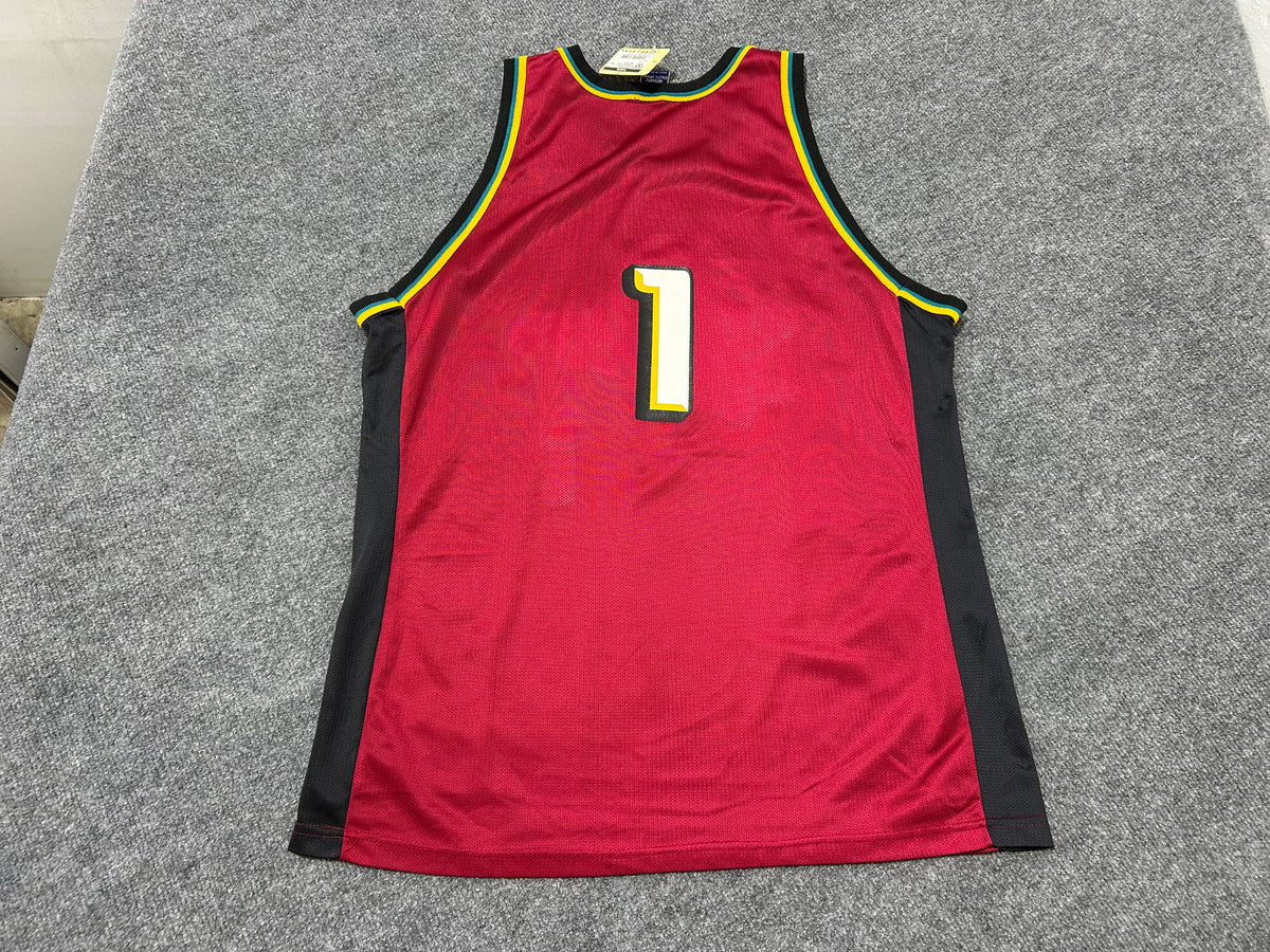 Detroit Pistons #1 Basketball Jersey - Red Size XL/48