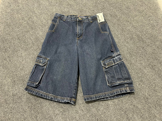 Guess Jeans Cargo Shorts - Navy Size 16