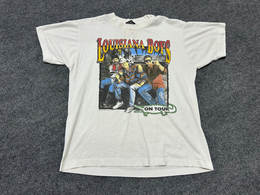 1992 Louisiana Boys Tour Tee - White Size Large