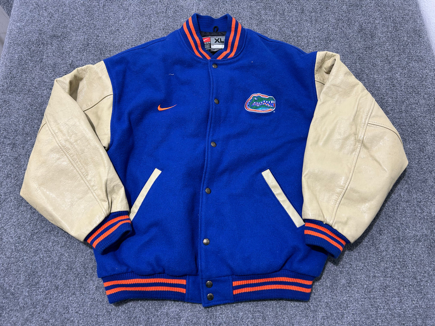 Nike Florida Gators Varsity Jacket - Blue Size XL