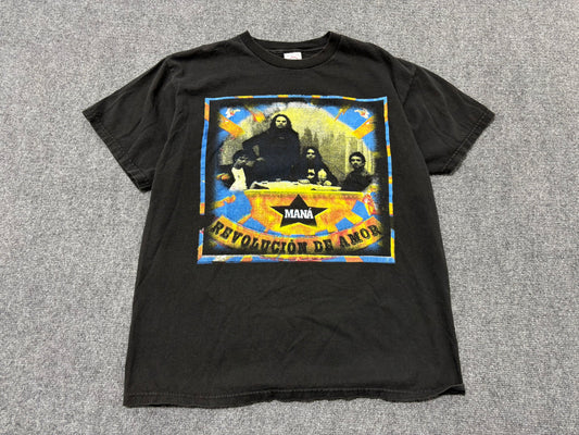 Mana Revolucion de Amor Tee - Black Size Large