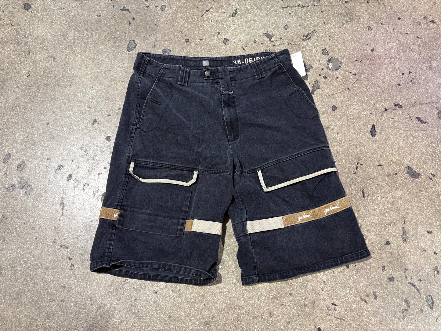 Marithe Francois Girbaud MFG Shuttle Denim Jeans - Black/ Khaki Size 38