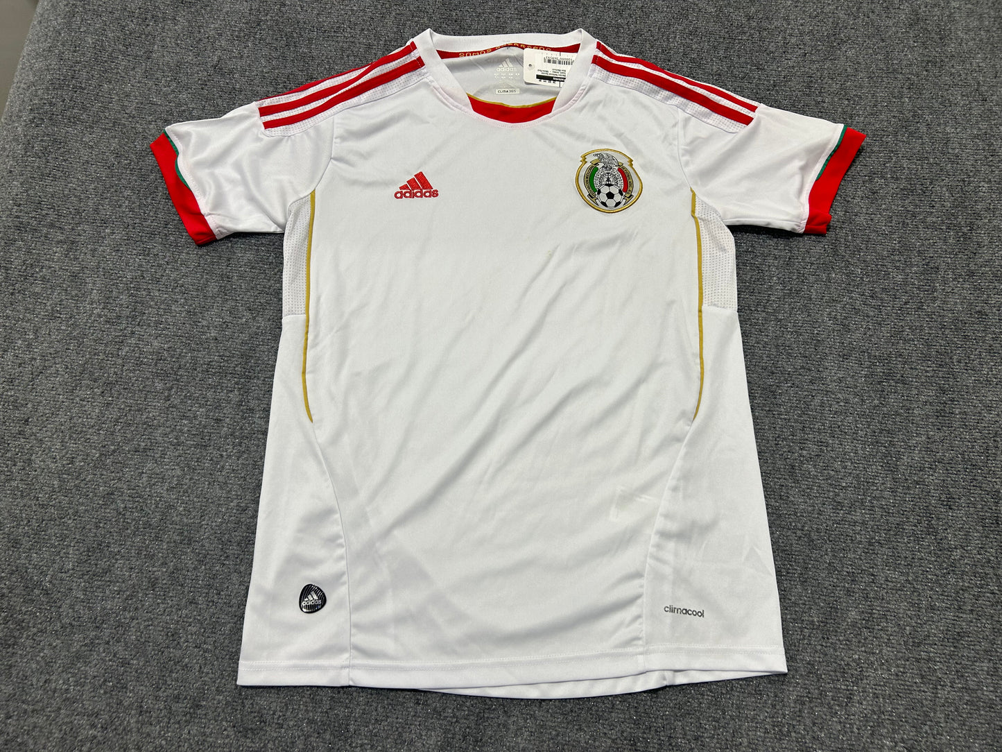 Mexico National Soccer Team Jersey - White/Red Size Medium