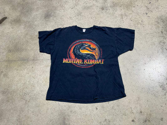 Mortal Kombat Logo Tee - Black Size 2XL