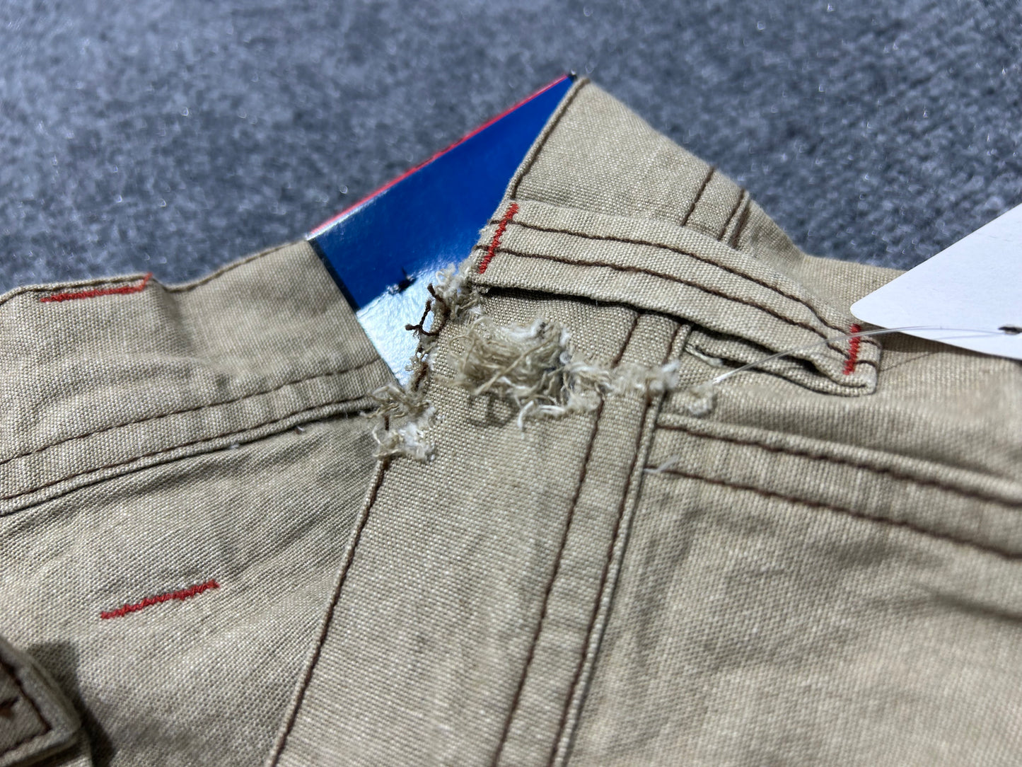 FLAWED RP55 Cargo Jean Shorts - Khaki Size 38