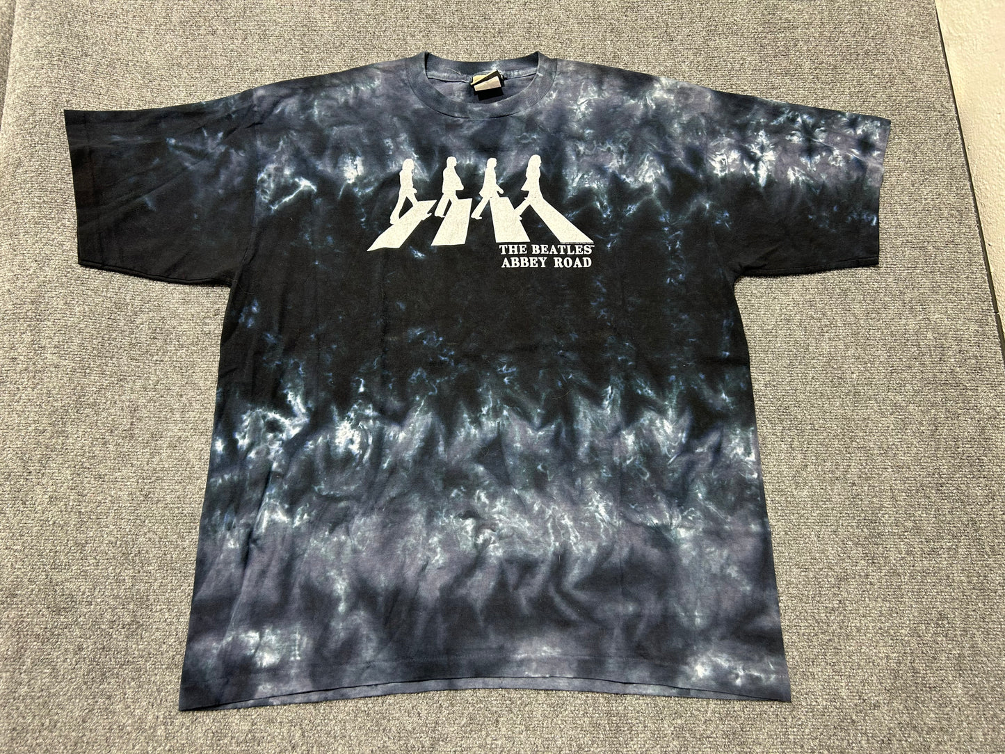 2006 Liquid Blue  The Beatles Abby Road Tee - Tye Dye Black Size XL