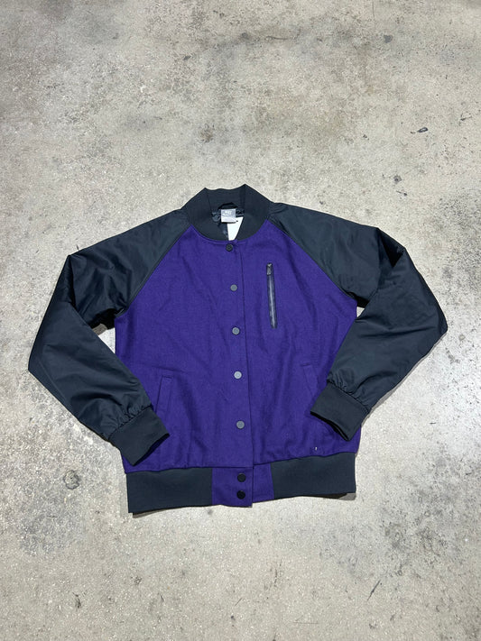 Nike Bomber Jacket - Purple/Black Size Large