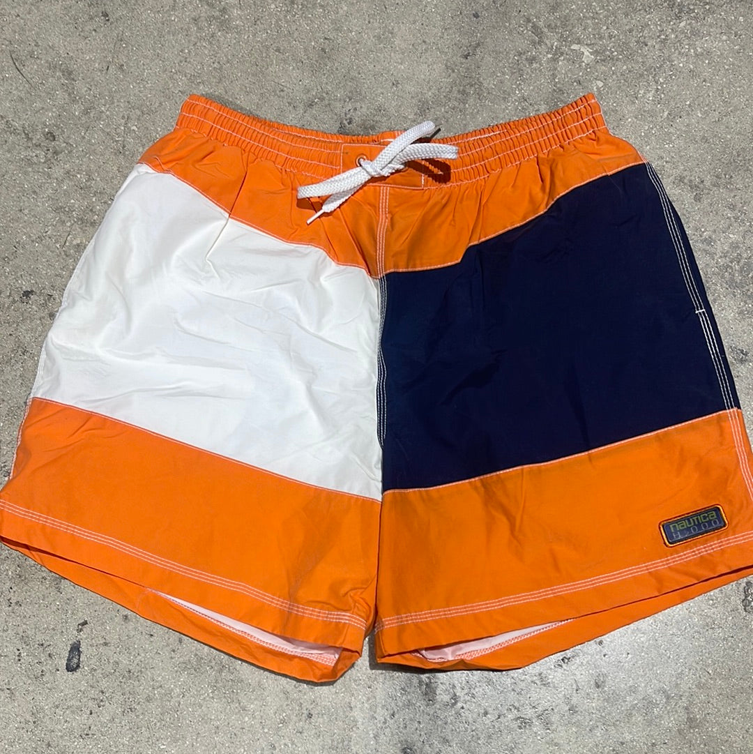 Nautica H2000 Swimming Shorts - Orange Size Medium