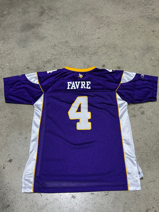 Kids Minnesota Vikings Brett Favre Football Jersey - Purple Size Youth XL
