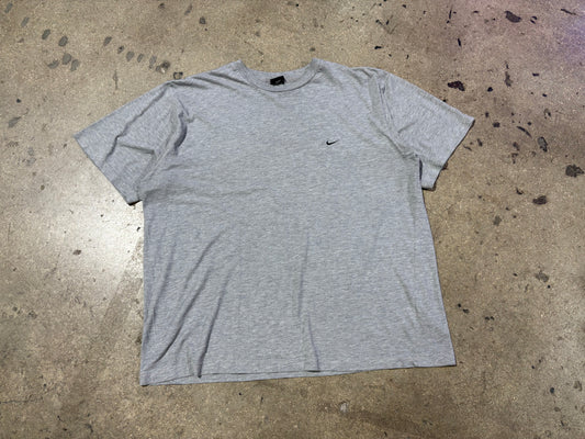 Nike Chest Swoosh Logo Tee - Grey Size XL