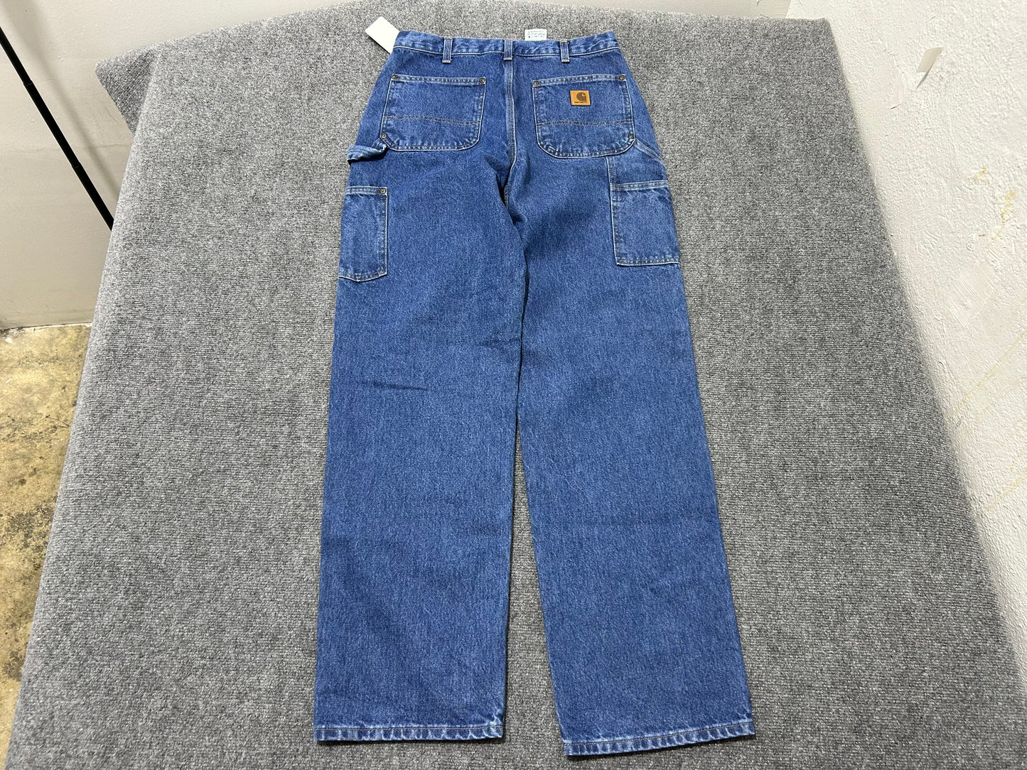 Carhartt Denim Double Knees Pants - Blue Size 32x34