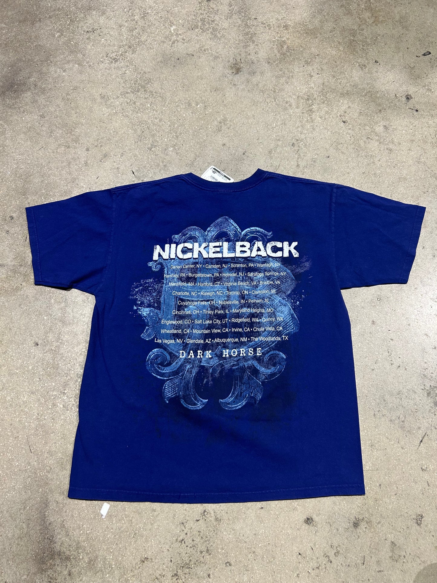 Nickleback Dark House TourTee - Navy Size XL