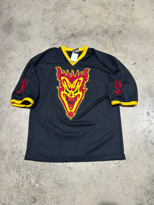 ICP Devil/Clown Hockey Jersey - Black/Red/Yellow Size XL