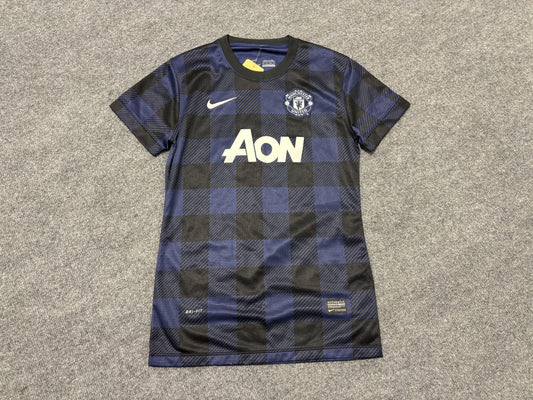 2013 Manchester United Checkered Jersey - Navy/ Black Size XS