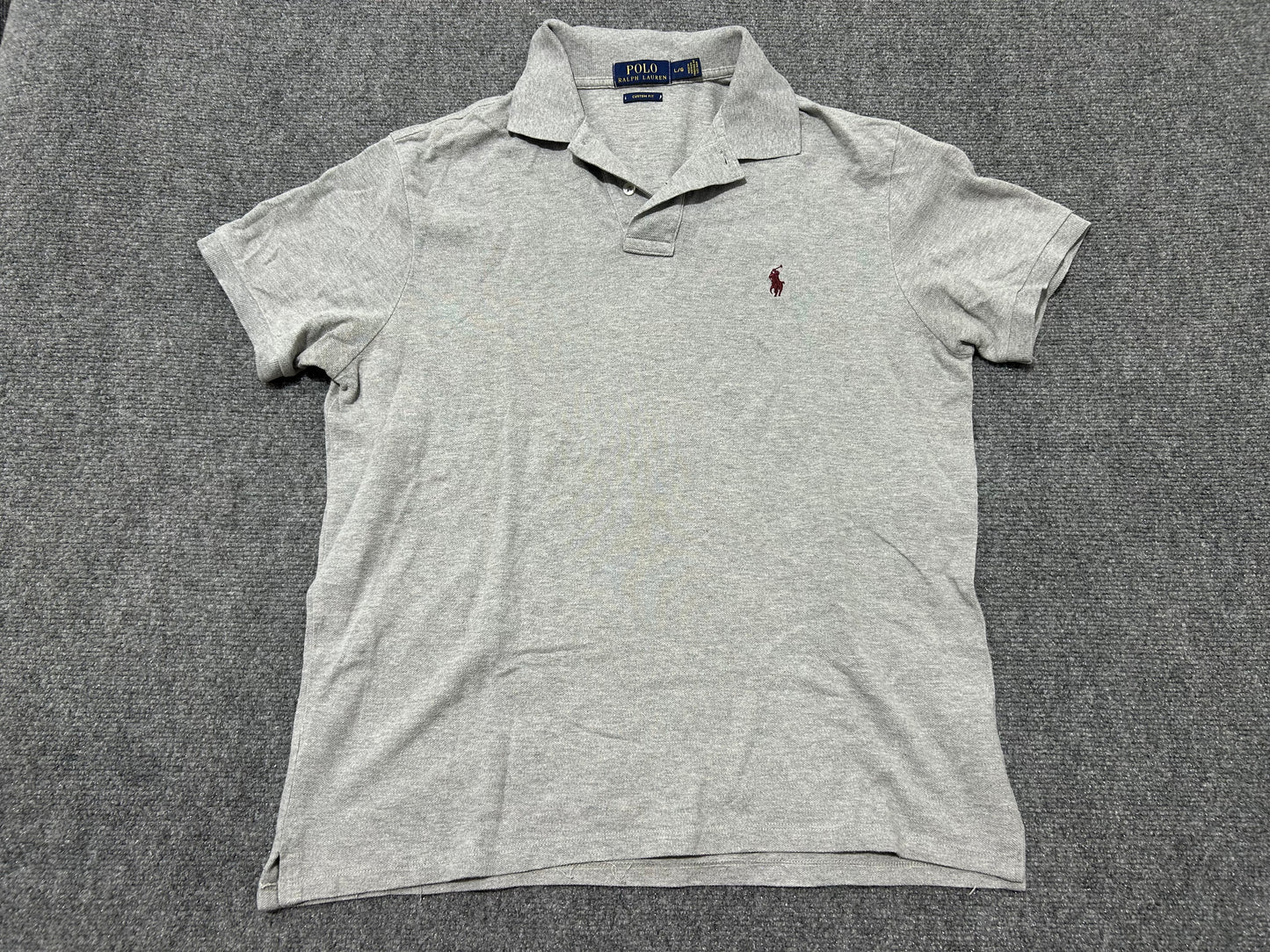 Ralph Lauren Polo Shirt - Gray Size Large