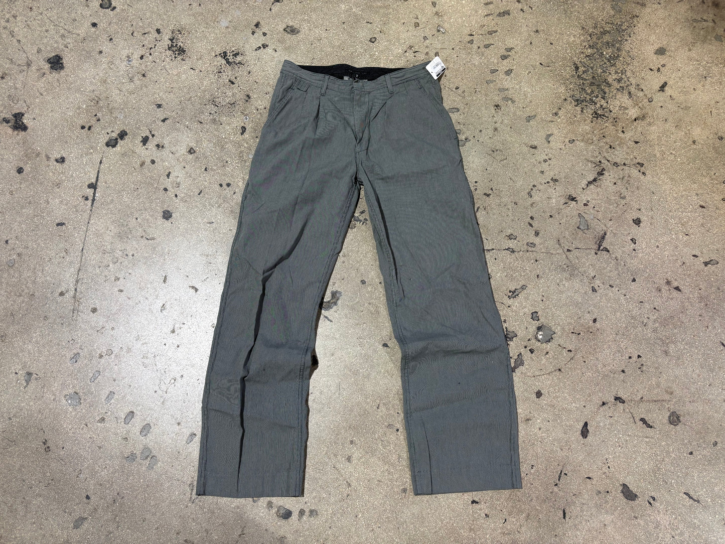 Mac Jacobs Baggy Striped Pants - Grey Size 34x34