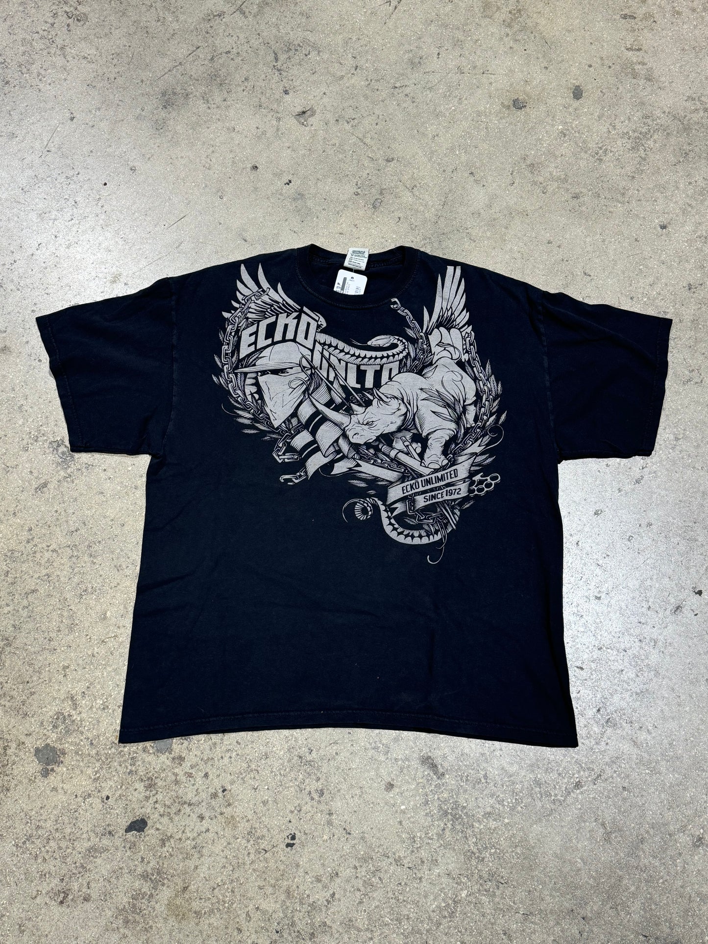 Ecko Outlaw Rhino Tee - Black Size XL