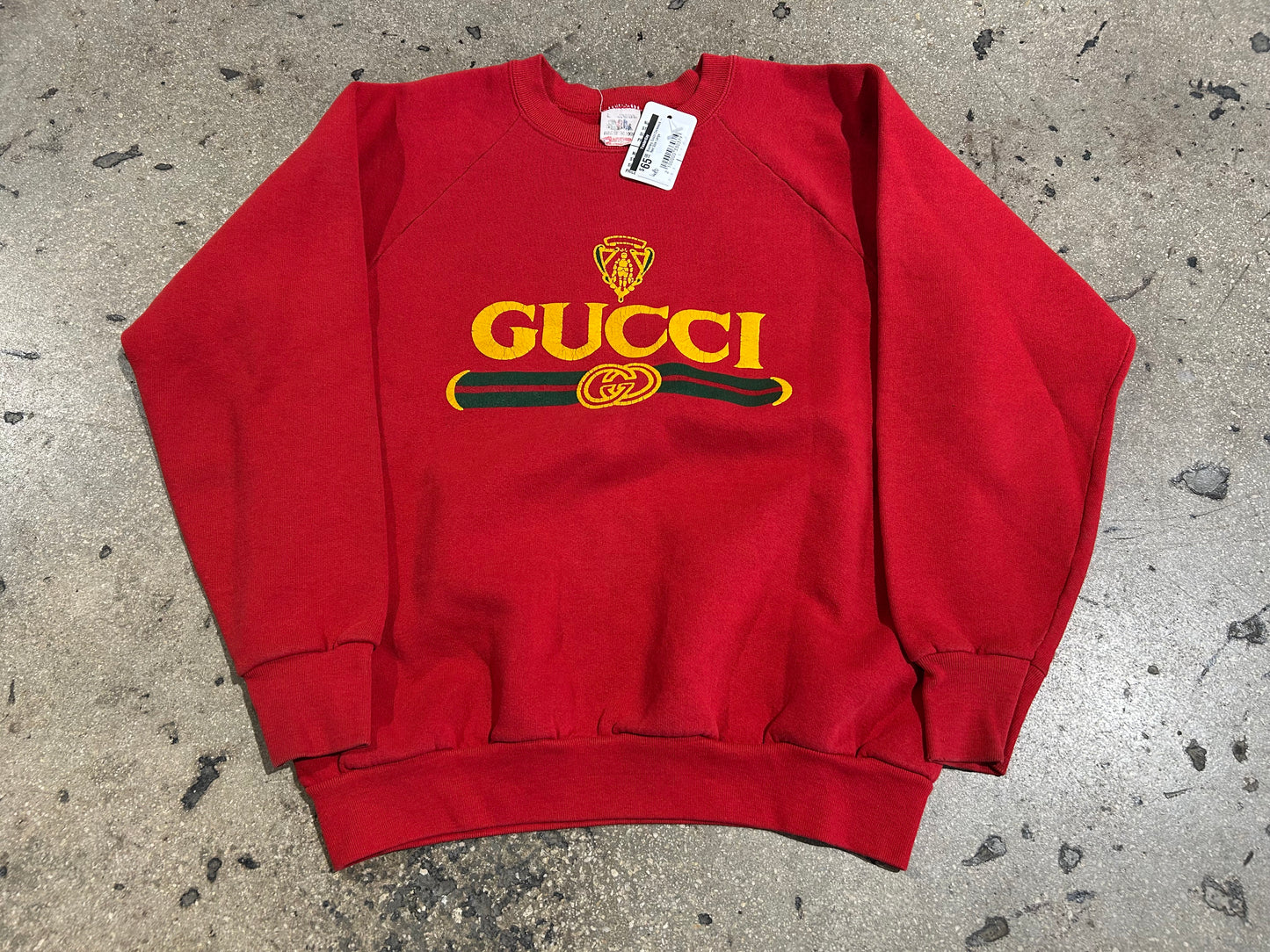 Bootleg Gucci Crewneck - Red Size Large