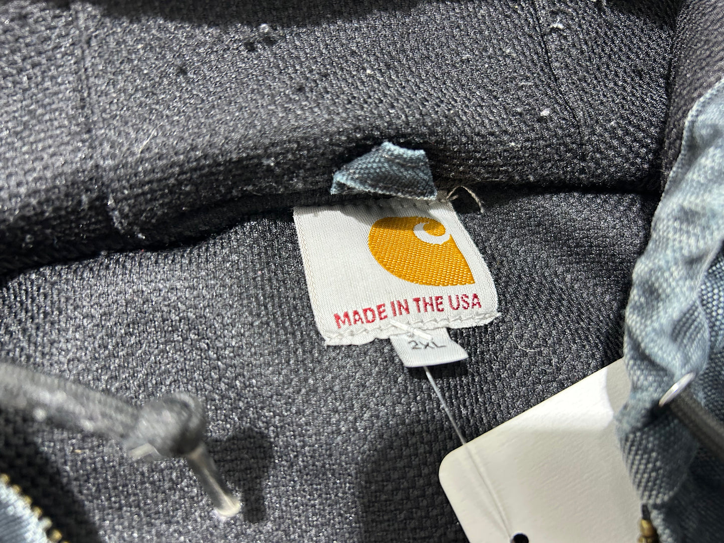 Carhartt I Love Fracking Hooded Work Jacket - Black Size XXL(BROKEN ZIPPER)