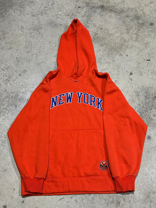 Nike New York Knicks Center Swoosh Hoodie Medium