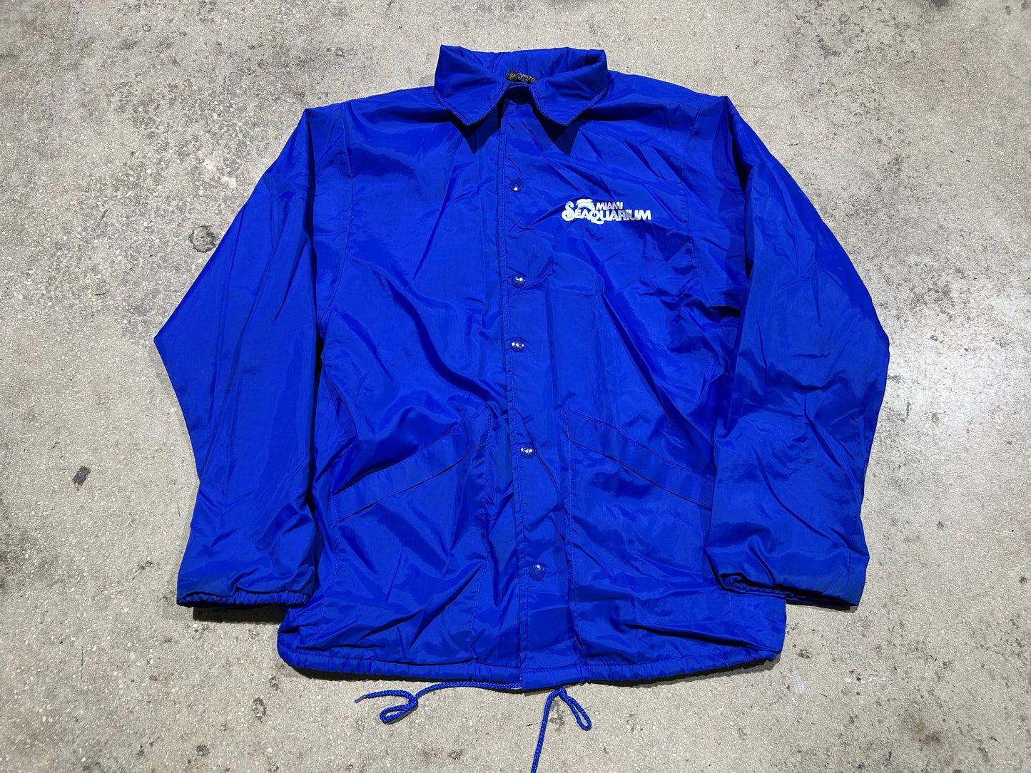 Miami Saequarium Nylon Jacket - Blue Size Small(con)