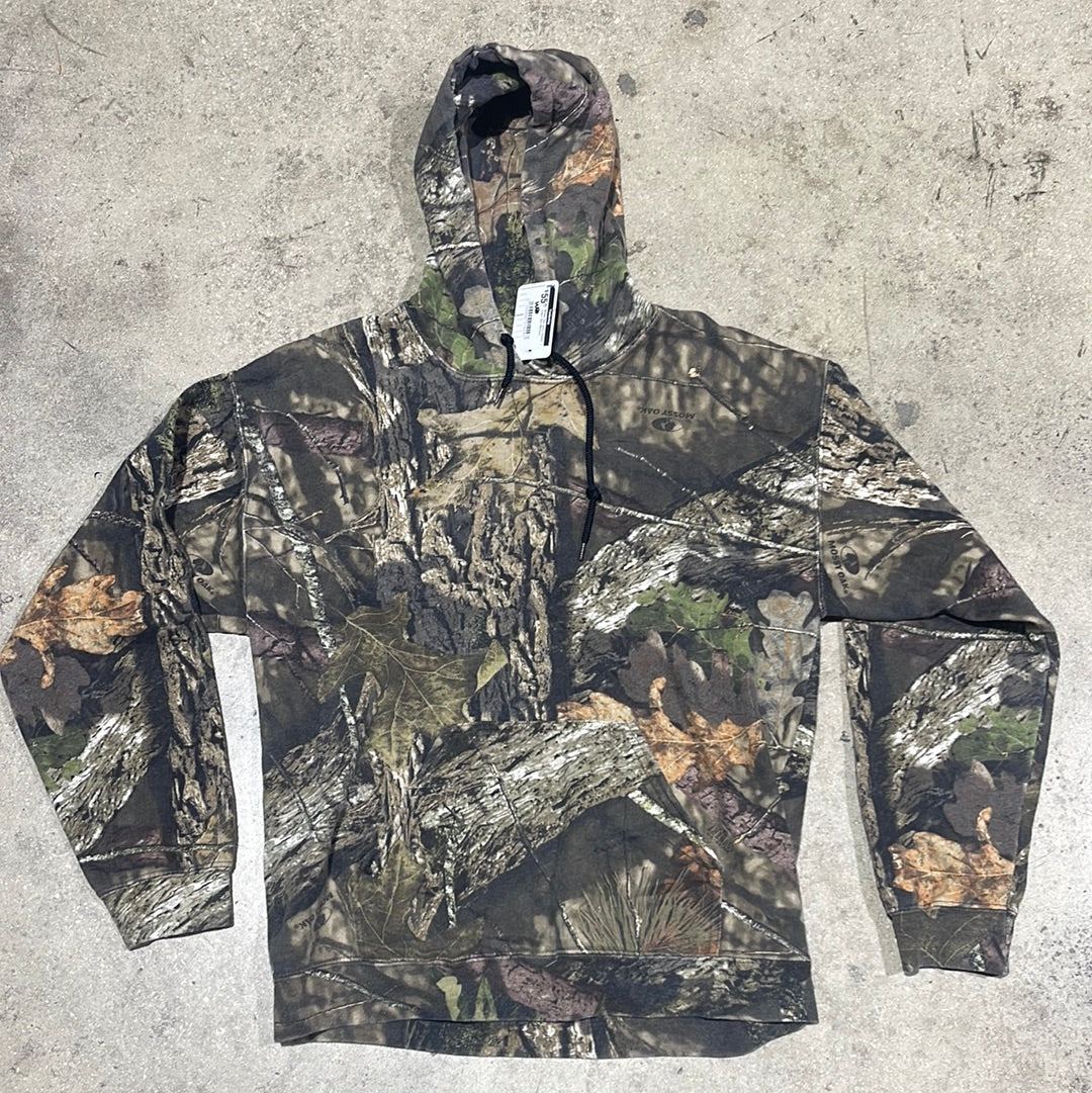 Mossy Oak Camo Hoodie - Green Size Medium