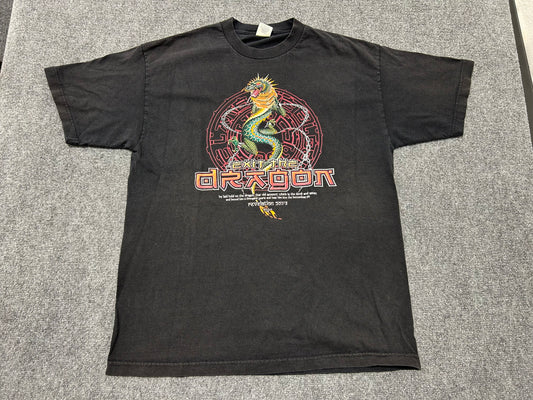 1999 Exit The dragon Revelation 20:1-3 Tee - Black size XL