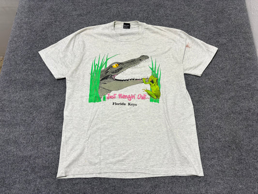 Florida Keys Just Hangin Out Tee - Grey Size XL