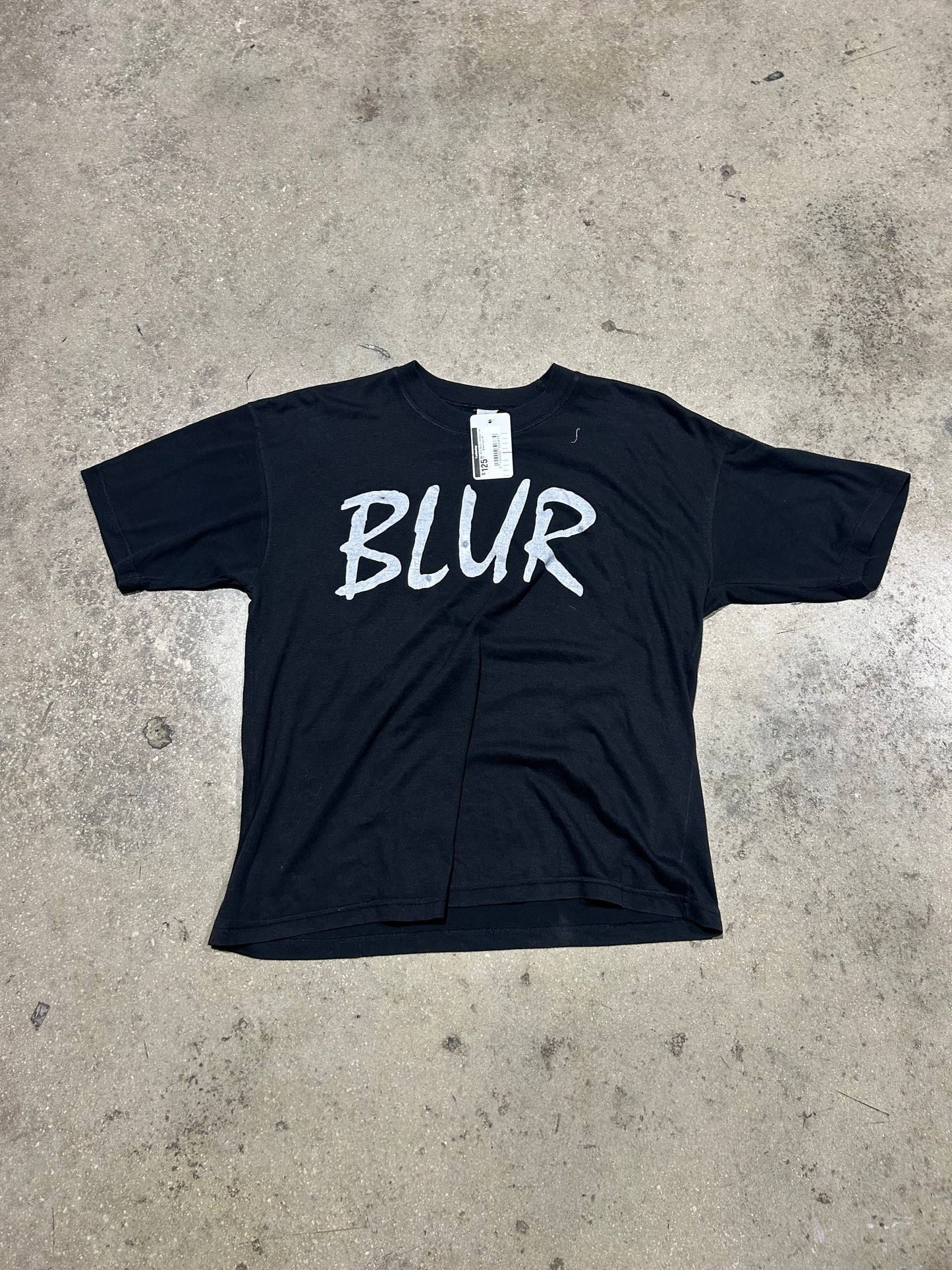 Blur Band Vintage Tee - Black Size Medium