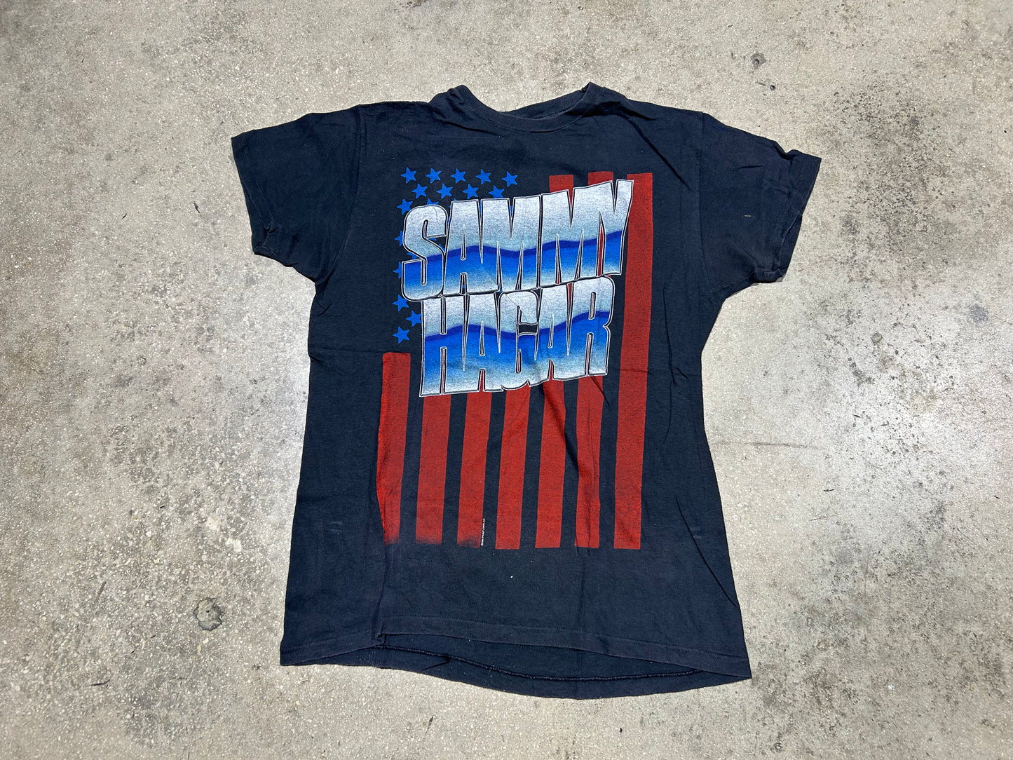 1985 Sammy Hagar Tee - Black Size Medium