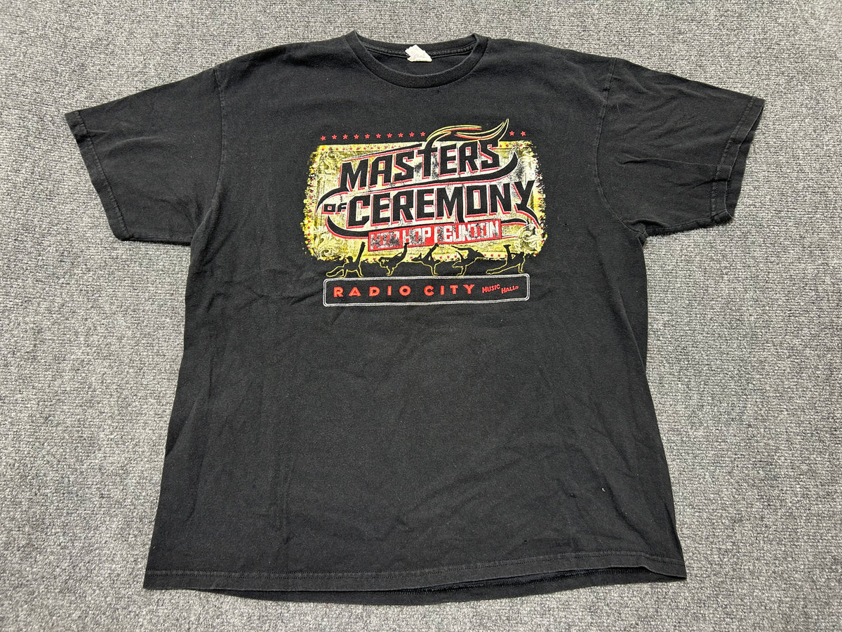 Master Of Ceremony Hip Hop Reunion Tee - Black Size XL