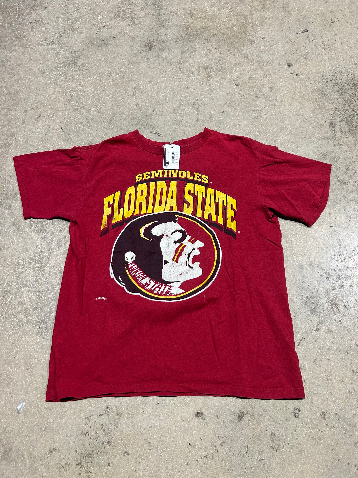 Florida State Mascot Tee - Garnet Size Large