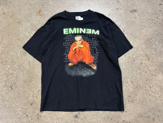 2000 Eminem Criminal Tour Tee - Black Size XL (23.5x29.5)