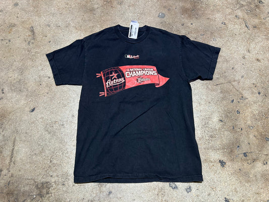 2005 Houston Astros World Series Tee - Black Size Large