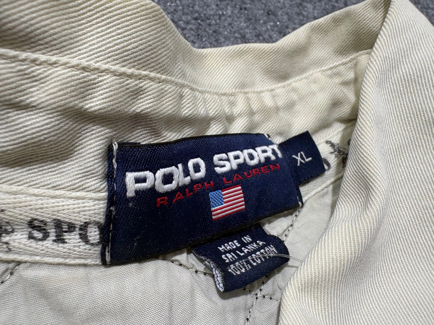 Polo Sport Stripped Rugby - Black/White  Size XL