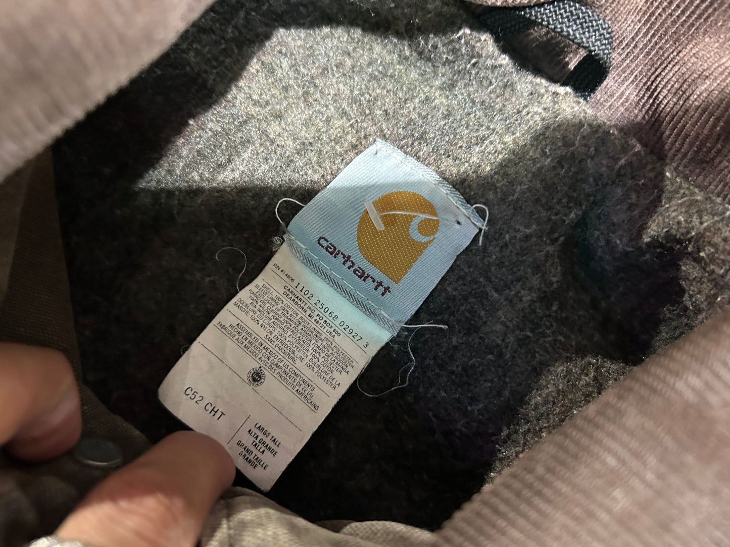 Carhartt Chore Jacket - Faded Brown Size Large