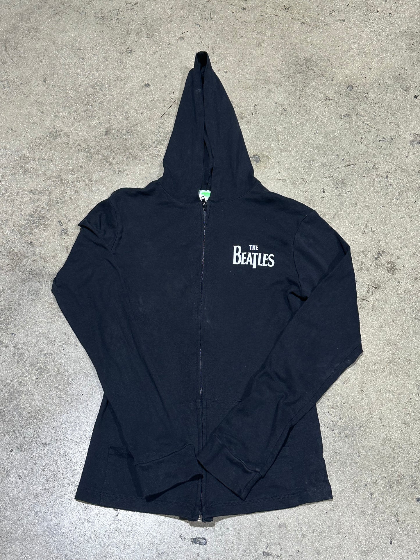 2005 The Beatles Apple Hoodie - Black Size Large