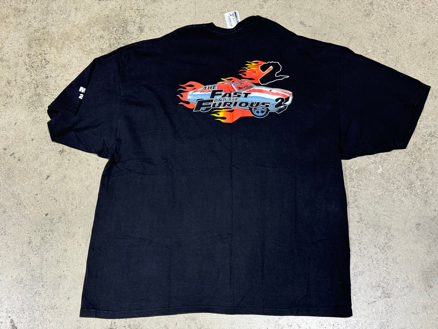 Fast & The Furious 2 Crew Tee - Black Size 4XL