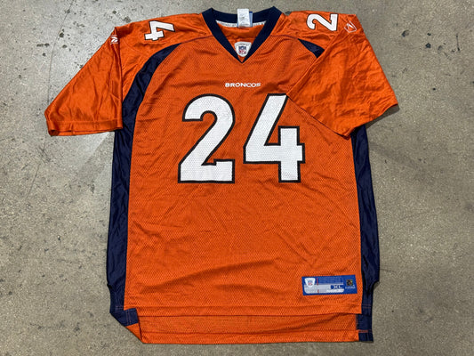 Reebok Denver Broncos Bailey #24 Jersey - Orange Size XL