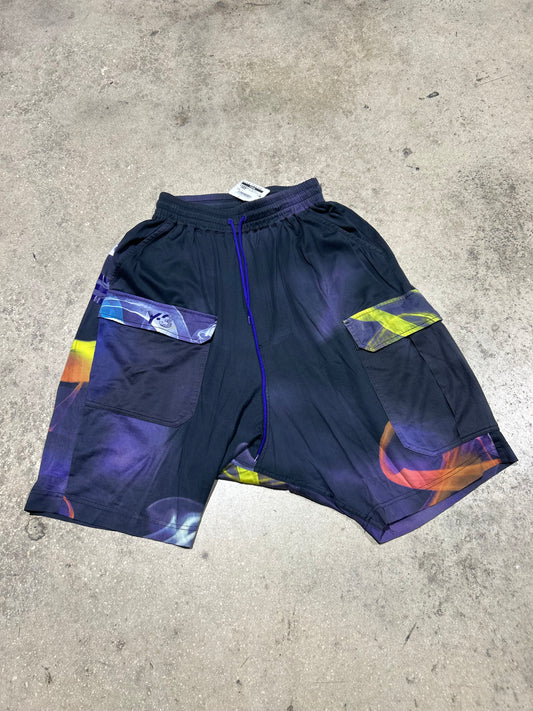 Y-3 Pod Shorts - Purple/Multi Size Small