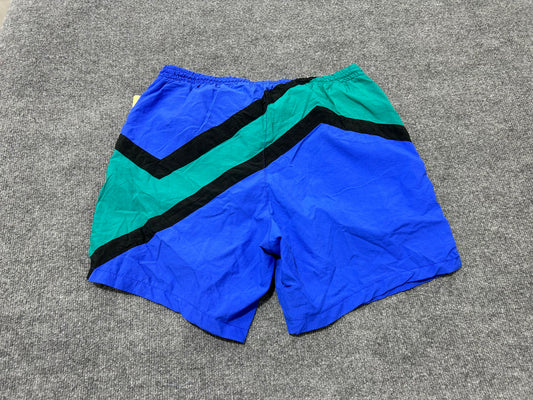 Sports Authority Tricolor Swim Shorts - Blue/Green/Black size XL