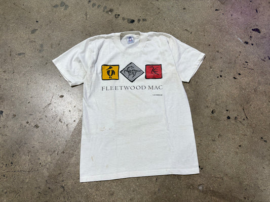 1987 Fleetwood Mac Animal Tee - White Size Medium