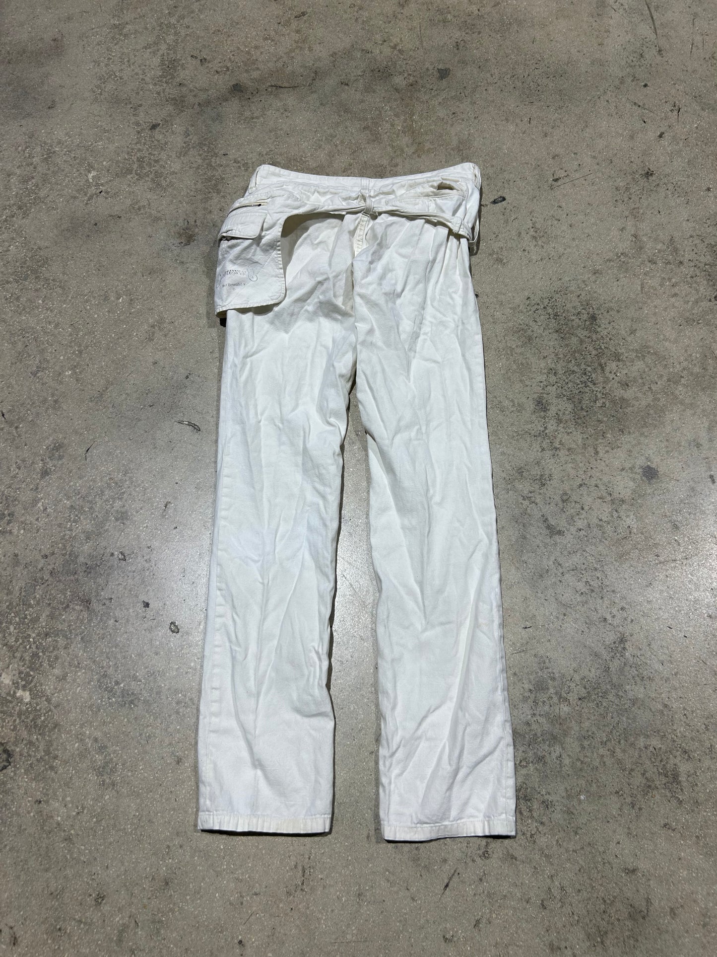 WMNS Undercover Belt Bag Pants - White Size 3(con)