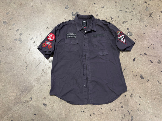 Ecko Work Button Shirt - Grey Size XXL