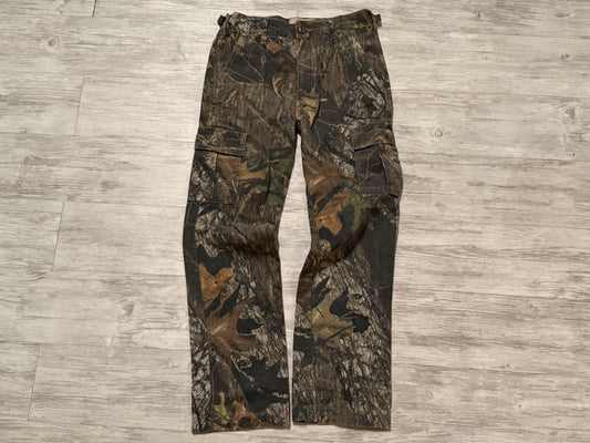 Kids Mossy Oak Real Tree Camo Cargo Pants Size Large
