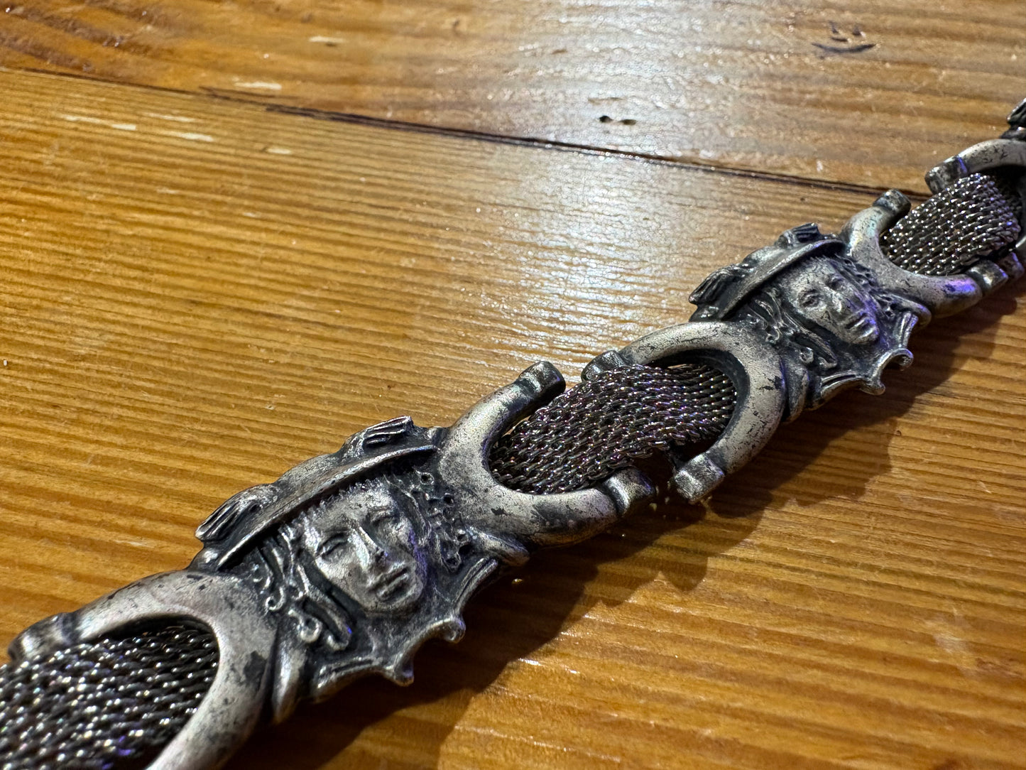 Milo's Greek God Chain Link Belt - Silver