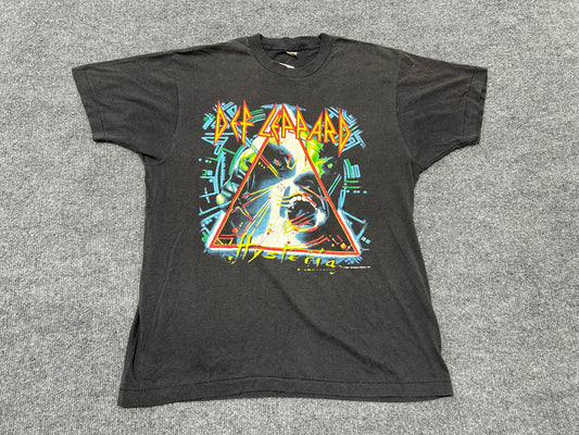 1987 Def Leppard Hysteria Band Tee - Black size XL