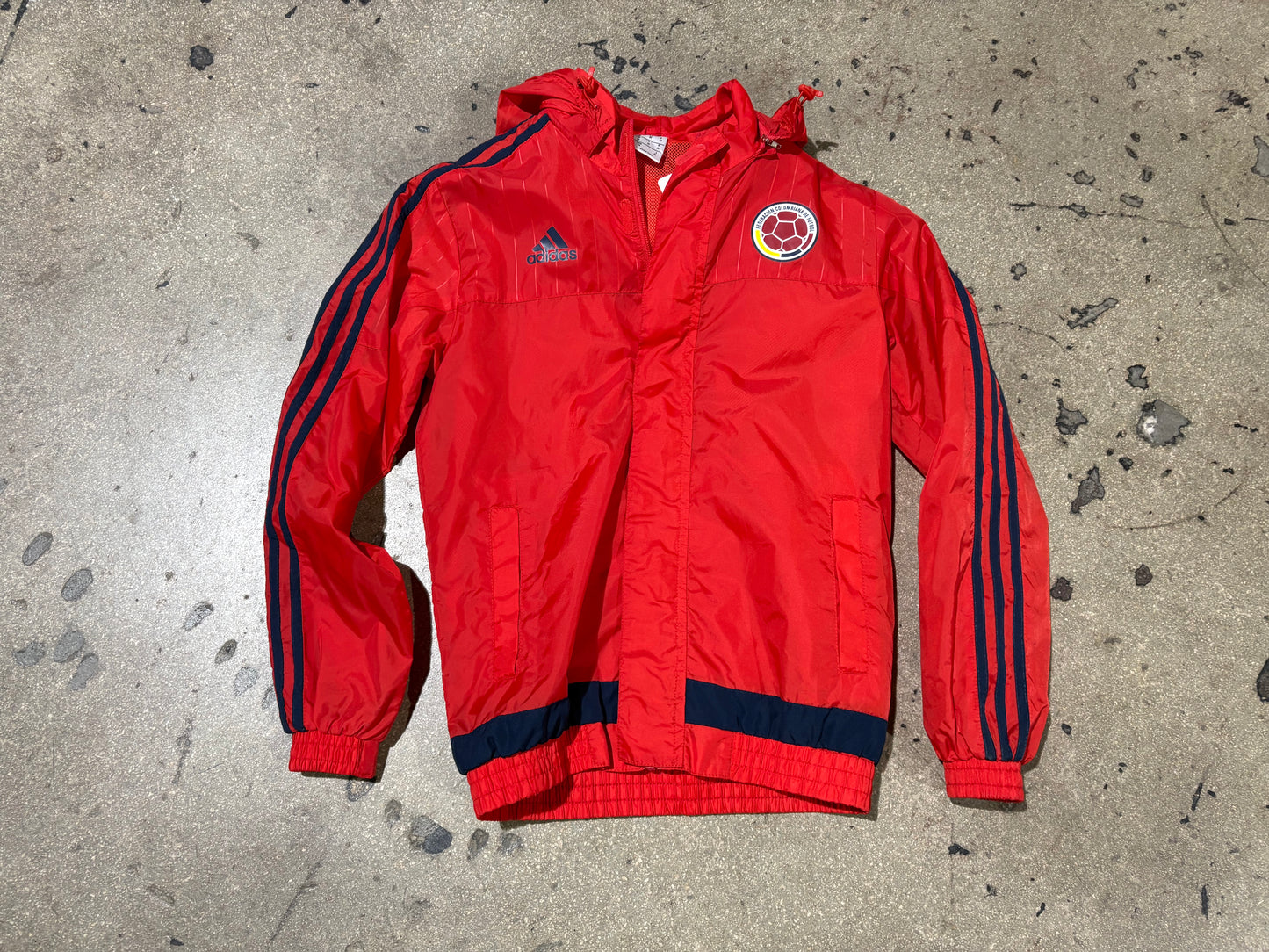 Adidas Colombia Windbreaker Jacket - Red Size Womens Small