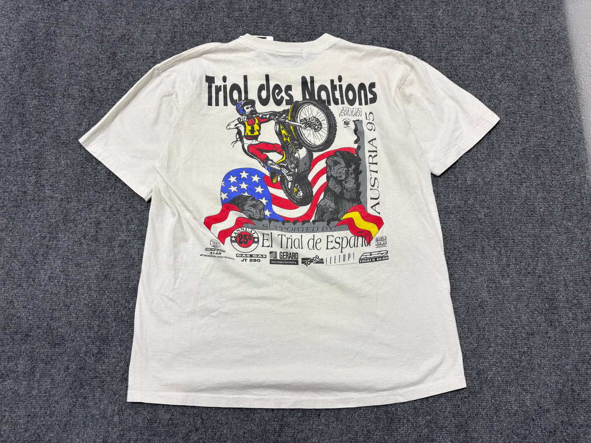 1995 Trial Des Nations Tee - White Size XL