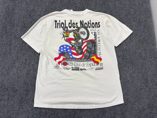 1995 Trial Des Nations Tee - White Size XL